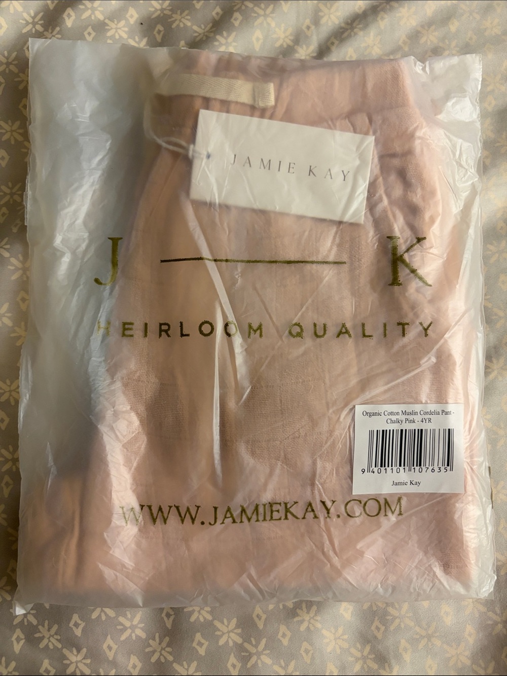Jamie Kay Chalky Pink Muslin Cordelia Pant